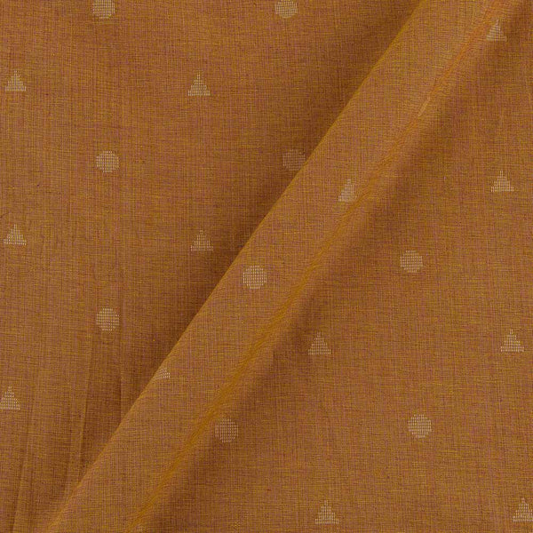 Cotton Two Ply Jacquard Butta Apricot X Magenta Cross Tone Washed Fabric