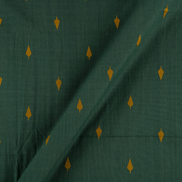 Buy Cotton Jacquard Butti Charcoal X Mustard Cross Tone Washed Fabric Online 9359AJA2