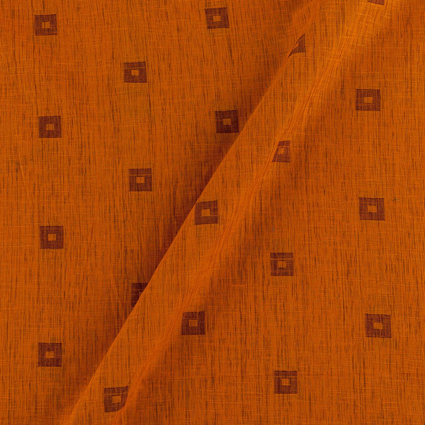 Buy Cotton Jacquard Butta Apricot X Maroon Cross Tone Washed Fabric Online 9359AJE4