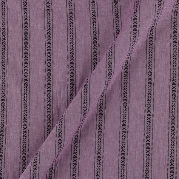 Buy Cotton Jacquard All over Border Purple Rose Colour Washed Fabric Online 9359AJM2