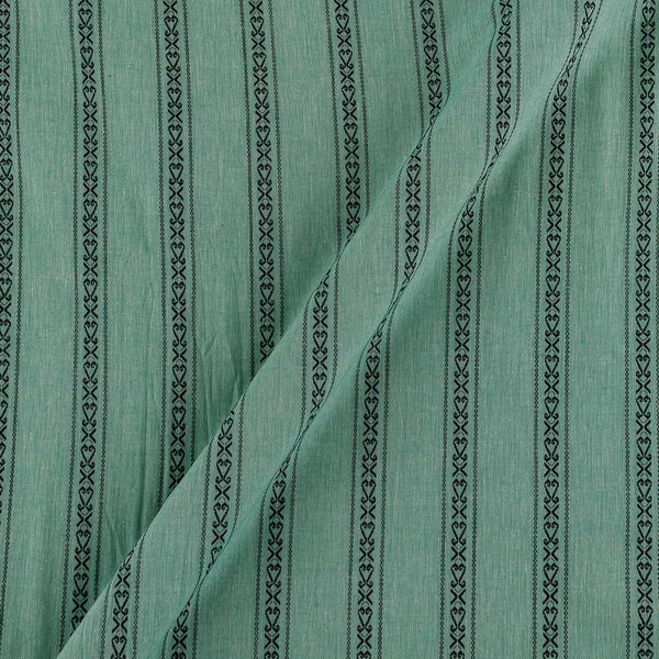 Buy Cotton Jacquard All over Border Mint  Colour Washed Fabric Online 9359AJM3