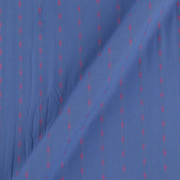 Buy Cotton Jacquard Butti Blue Purple Colour Washed Fabric Online 9359AJS1