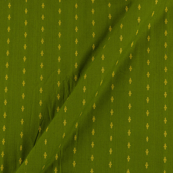 Buy Cotton Jacquard Butti Green Yellow Mix Tone Washed Fabric Online 9359AJS8