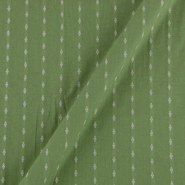 Buy Cotton Jacquard Butti Pista Green Colour Washed Fabric Online 9359AJS9