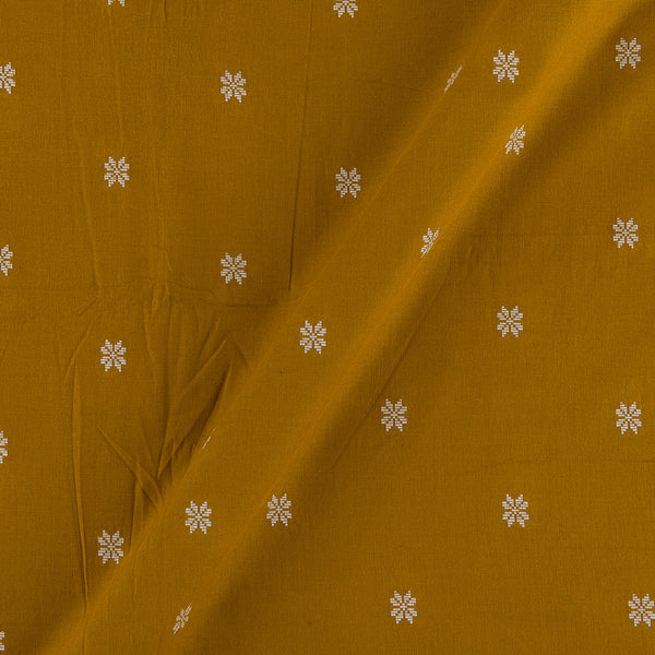 Buy Cotton Jacquard Butti Mustard Gold Colour Fabric Online 9359AJX1
