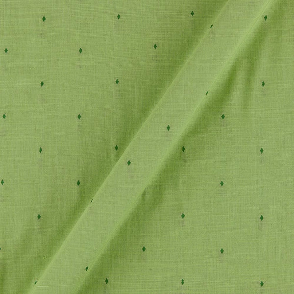 Buy Cotton Jacquard Butti with One Side Plain Border Pastel Green Colour Fabric Online 9359KD18
