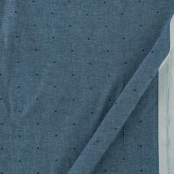 Cotton Jacquard Butta Teal X White Cross Tone Fabric Online 9359KD8