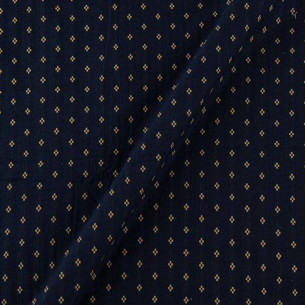 Cotton Jacquard Butti Dark Blue X Black Cross Tone Fabric Online 9359NP11