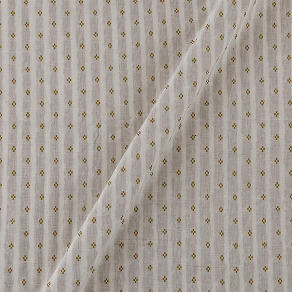 Cotton Jacquard Butti White Colour Fabric Online 9359NP9