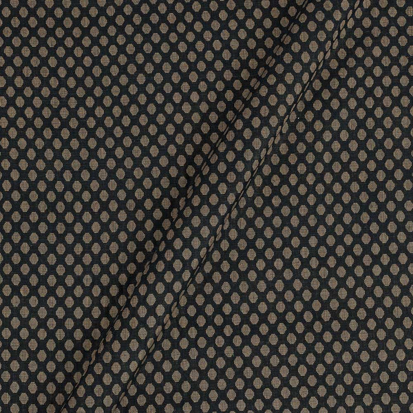 Cotton Self Jacquard Black 43 inches Width Polka Design Washed Fabric freeshipping - SourceItRight