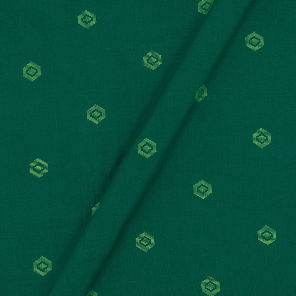 Cotton Self Jacquard Butta Leaf Green Colour  42 Inches Width Washed Fabric freeshipping - SourceItRight