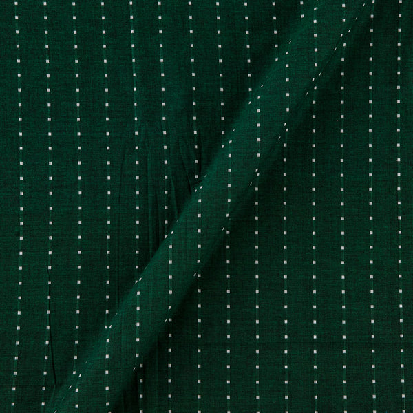 Cotton Jacquard Butti Dark Green X Black Cross Tone Fabric Online 9359XN12