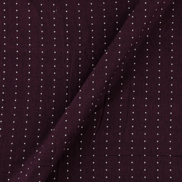 Cotton Jacquard Butti Magenta X Black Cross Tone Fabric Online 9359XN13