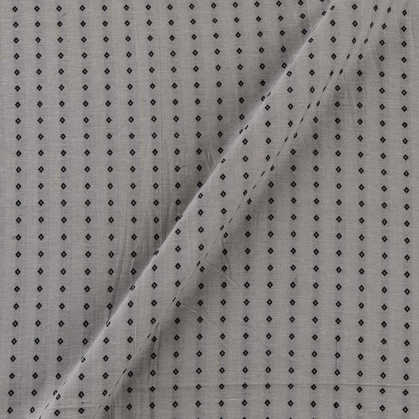 Cotton Jacquard Butti Stripes Grey X White Cross Tone Fabric Online 9359YA5