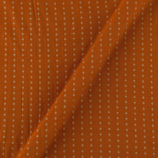 Cotton Jacquard Butti Brick Orange Colour Fabric Online 9359YB2