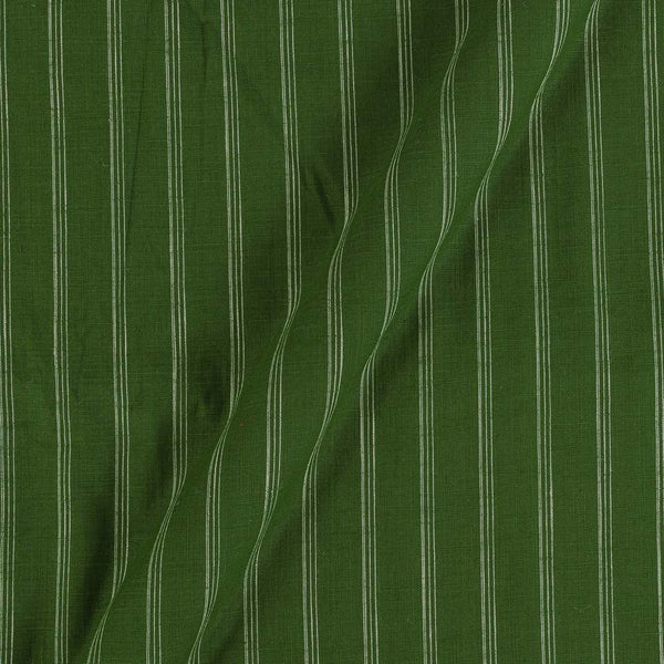 Slub Cotton Fern Green Colour Stripes Fabric freeshipping - SourceItRight