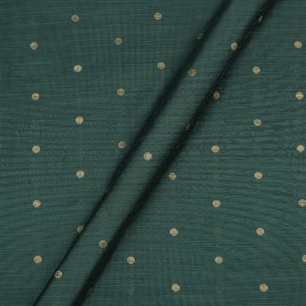 Spun Dupion Sea Green X Grey Cross Tone Golden Butta 42 Inches Width Fabric