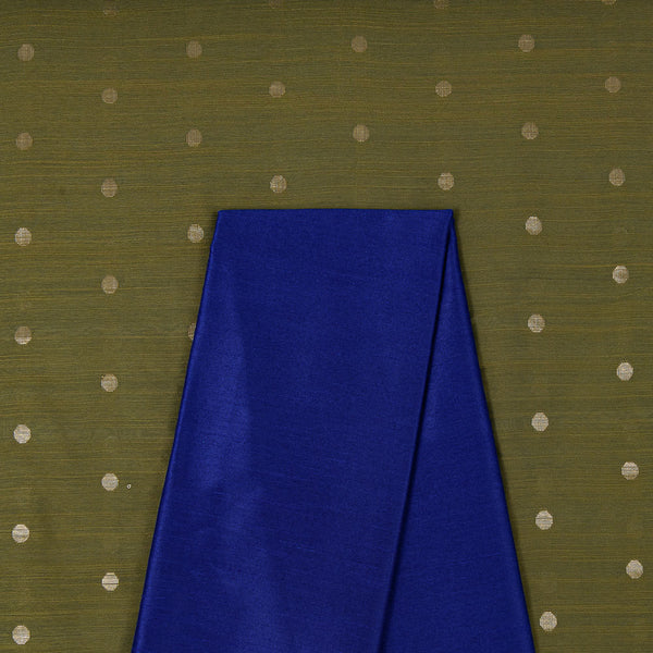 Spun Dupion Golden Butta Fabric & Banarasi Raw Silk [Artificial Dupion] Plain Fabric Unstitched Two Piece Dress Material Online ST-9363EH2-4216G