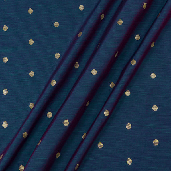 Spun Dupion Teal X Crimson Cross Tone Golden Butta Fabric Online 9363EL2