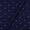Spun Dupion Navy Blue X Black Cross Tone Golden Butta Fabric online 9363O