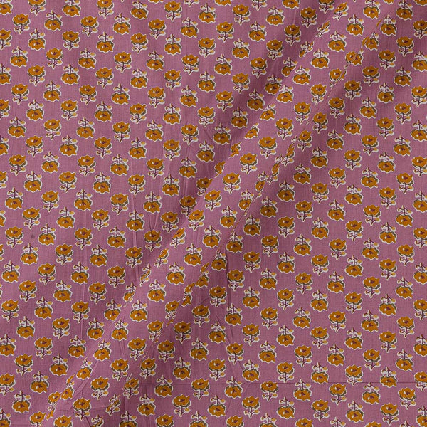 Soft Cotton Lilac Pink Colour Small Floral Print Fabric Online 9367AJ3