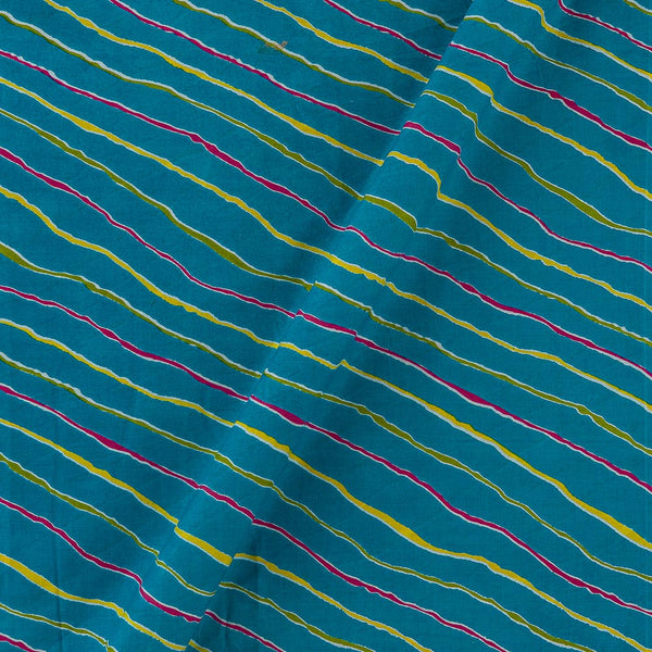 Soft Cotton Blue Colour Leheriya Print Fabric Online 9367AN3