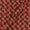 Soft Cotton Poppy Red Colour Leaves Print Fabric Online 9367AP2