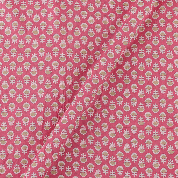 Soft Cotton Pink Colour Floral Print Fabric Online 9367BC4