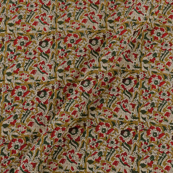 Soft Cotton Olive Colour Jaal Print Fabric Online 9367BE2