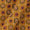 Cotton Mustard   Orange Colour Ajrakh Pattern 42 Inches Width Fabric