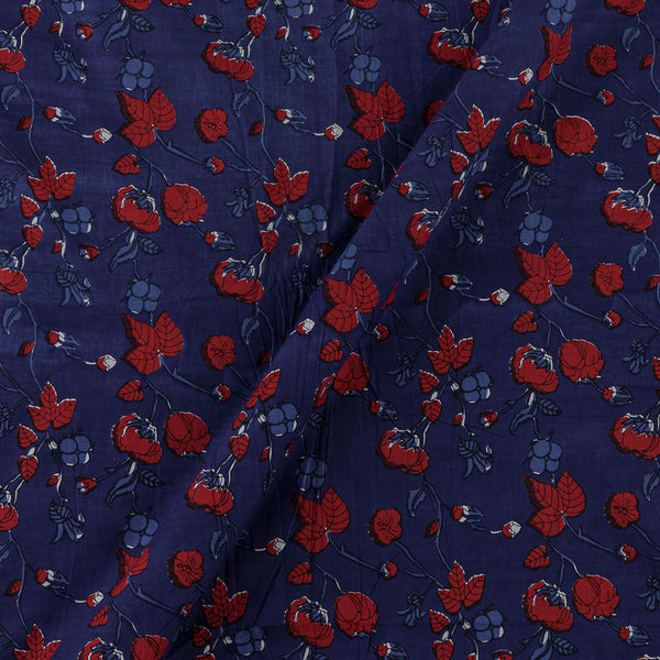 Cotton Indigo Colour Jaal Print Fabric Online 9373DG