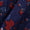 Cotton Indigo Colour Jaal Print Fabric Online 9373DG