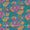 Buy Cotton Aqua Marine Colour Floral Jaal Print Fabric Online 9373EH1