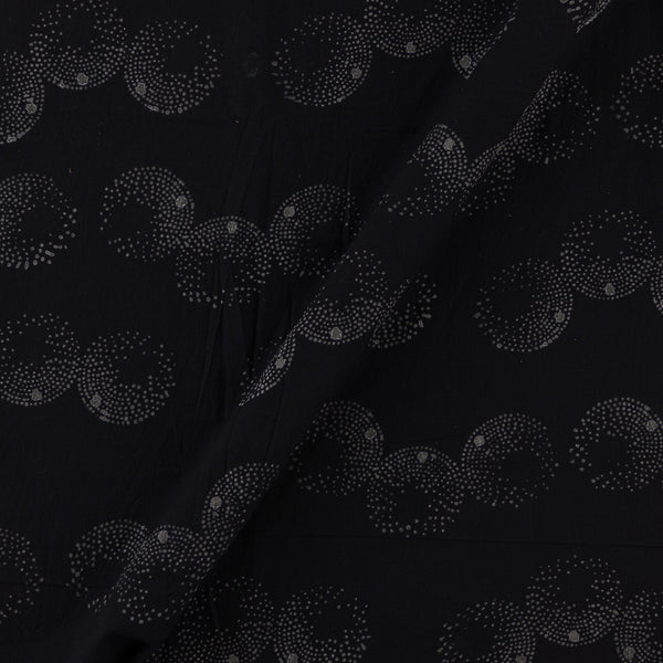 Cotton Black Colour Geometric Print Fabric Online 9378BP2