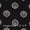 Cotton Black Colour Floral Print Fabric Online 9378CR1