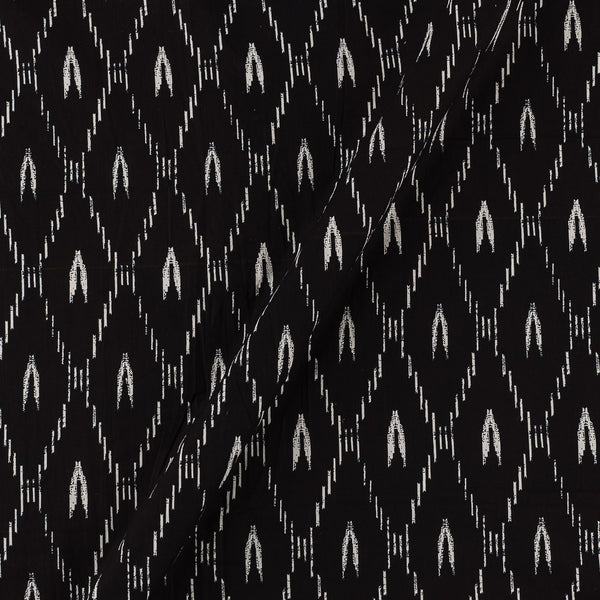 Cotton Black Colour Ikat Inspired Print Fabric Online 9378DO