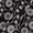 Cotton Black Colour Jaal Print 43 Inches Width Fabric