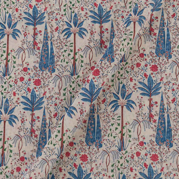 Buy Cotton Mul Off White Colour Small Floral Print Fabric Online 9385BR3 -  SourceItRight