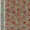 Cotton Mul Dark Beige Colour Floral Jaal Hand Block Print with One Side Border Fabric Online 9385BL