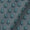 Cotton Mul Blue Grey Colour Gold Foil Floral Print Fabric Online 9385BX3