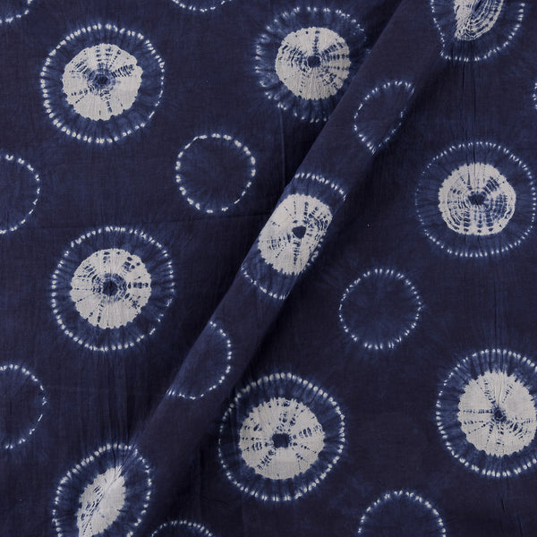 Tie and Dye Hand Shibori Indigo Colour Cotton Fabric Online 9387BU