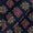 Flex Cotton Midnight Blue Colour Geometric Print Fabric Online 9389GO4