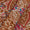 Modal by Modal Brick Colour Gold Foil Mughal Print Fabric