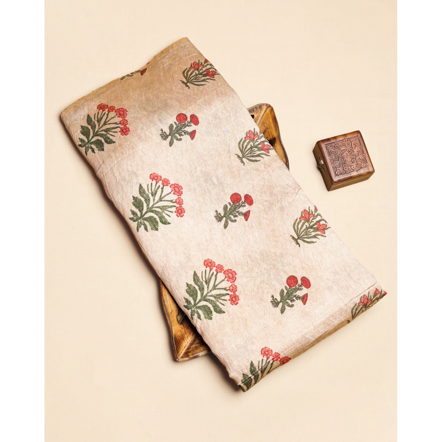 MOGRA CHANDERI PRINTED FABRIC