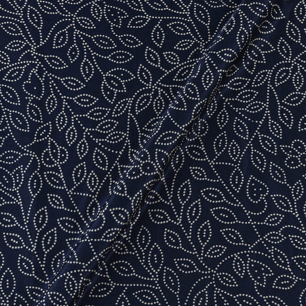 Gaji Dark Blue Colour Jaal Print Fabric Online 9402AN1
