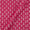 Geometric Pattern Wax Batik on Fuchsia Pink Colour 39 Inches Width Cotton Fabric