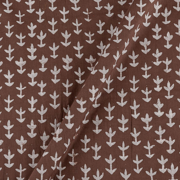 Buy Geometric Pattern Wax Batik on Ginger Brown Colour Cotton Fabric Online 9417BE5