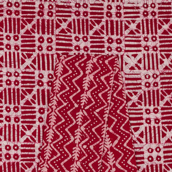 Co-Ord Set Of Cotton Wax Batik Printed Fabric & Cotton Wax Batik Printed Fabric [2.5 Mtr Each]