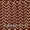 Geometric Pattern Wax Batik on Rust Brown Colour Cotton Fabric Online 9417BL5