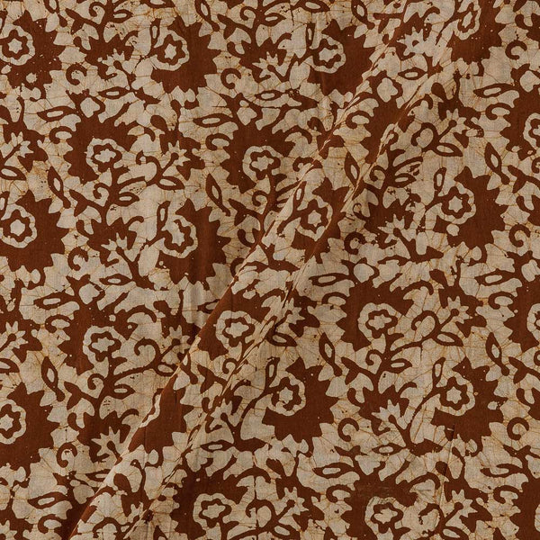 Jaal Pattern Wax Batik on Off White Colour Cotton Fabric Online 9417BU1